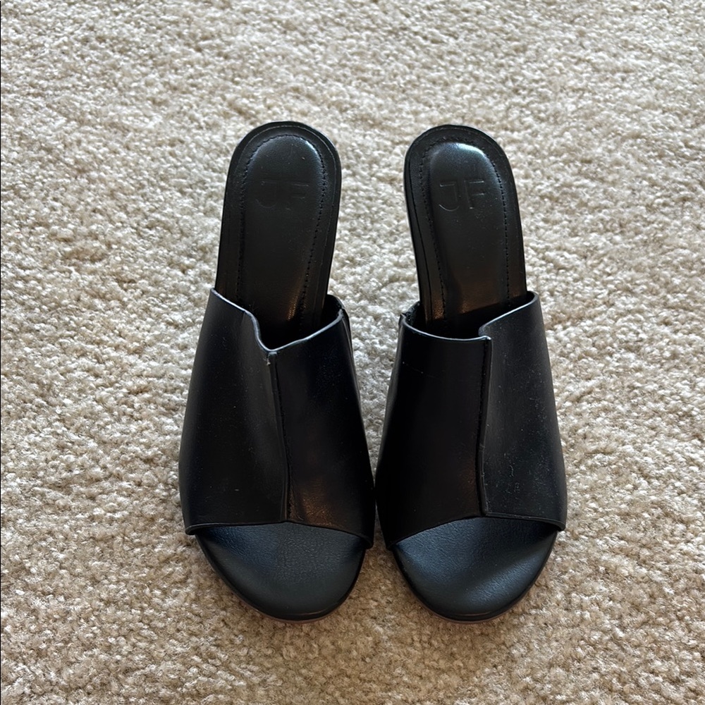 JustFab Black Women's Mules